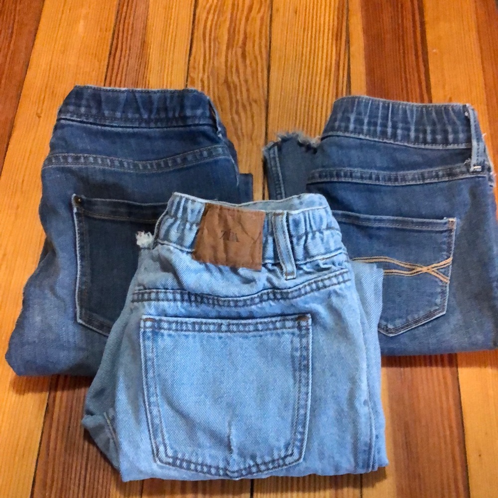 Girls jeans (ZARA, Abercrombie kids and Crewcuts)